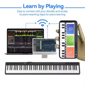 BX16 88-Tasten Leicht-Digitalpiano: App-gestützter Musikunterricht-vielseitige Klangvielfalt – Bild 4